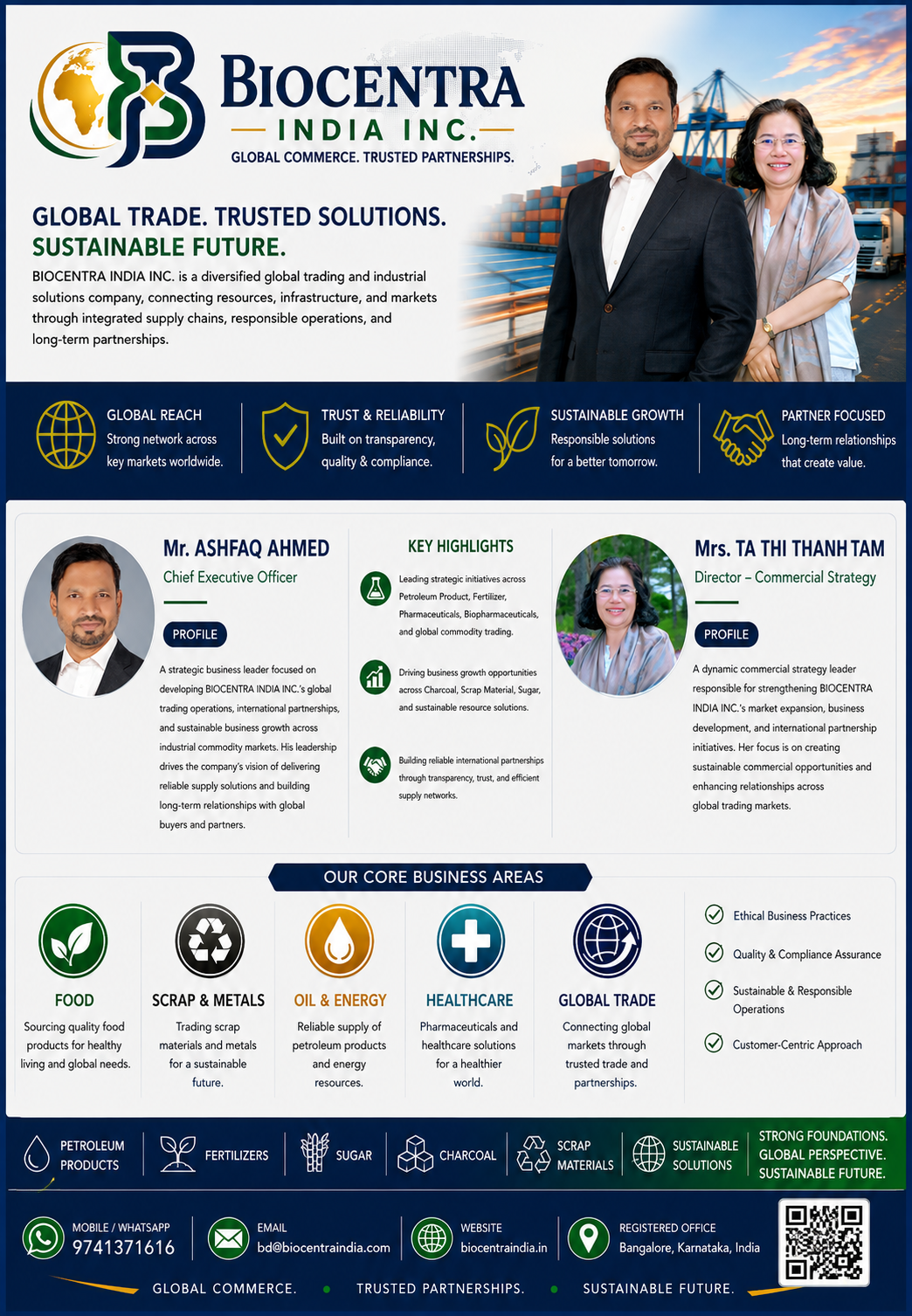 BIOCENTRA India Inc Management Team